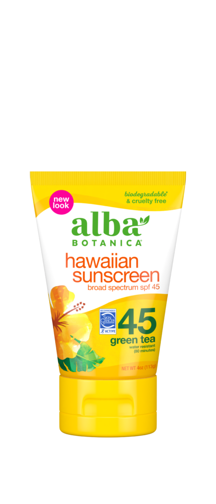 Alba Botanica Hawaiian Green Tea Sun Block, SPF 45