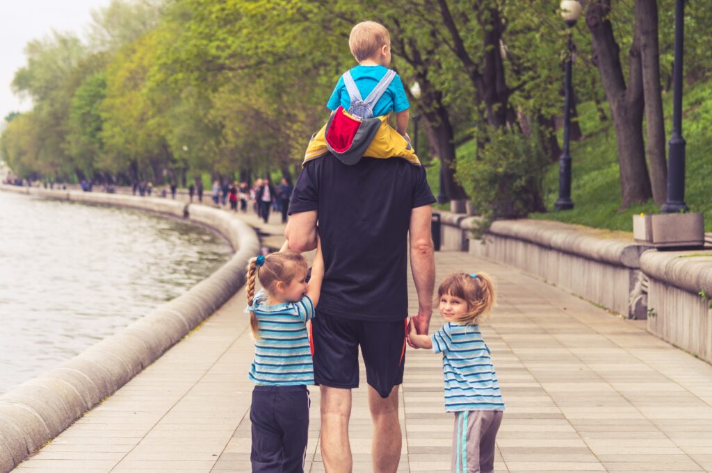 Family walking