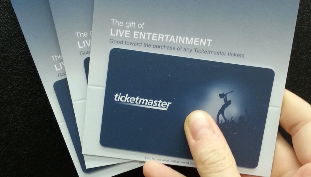 Ticketmaster gift card