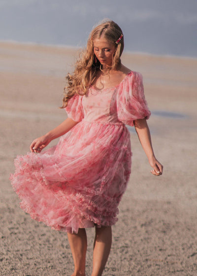 Frilly pink dress