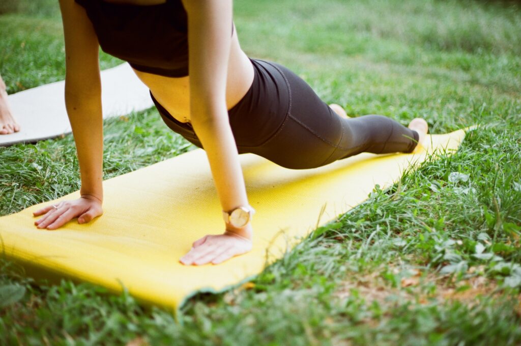 Outdoor yoga