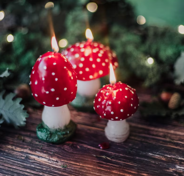 Mushroom Candles