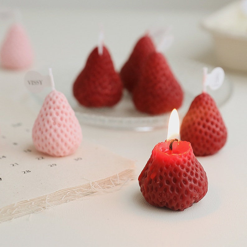 Mini Strawberry Candle