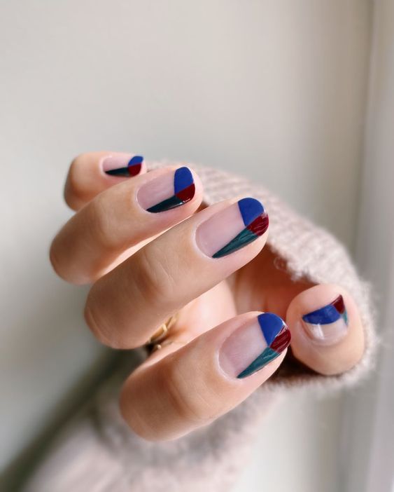 Color block nails