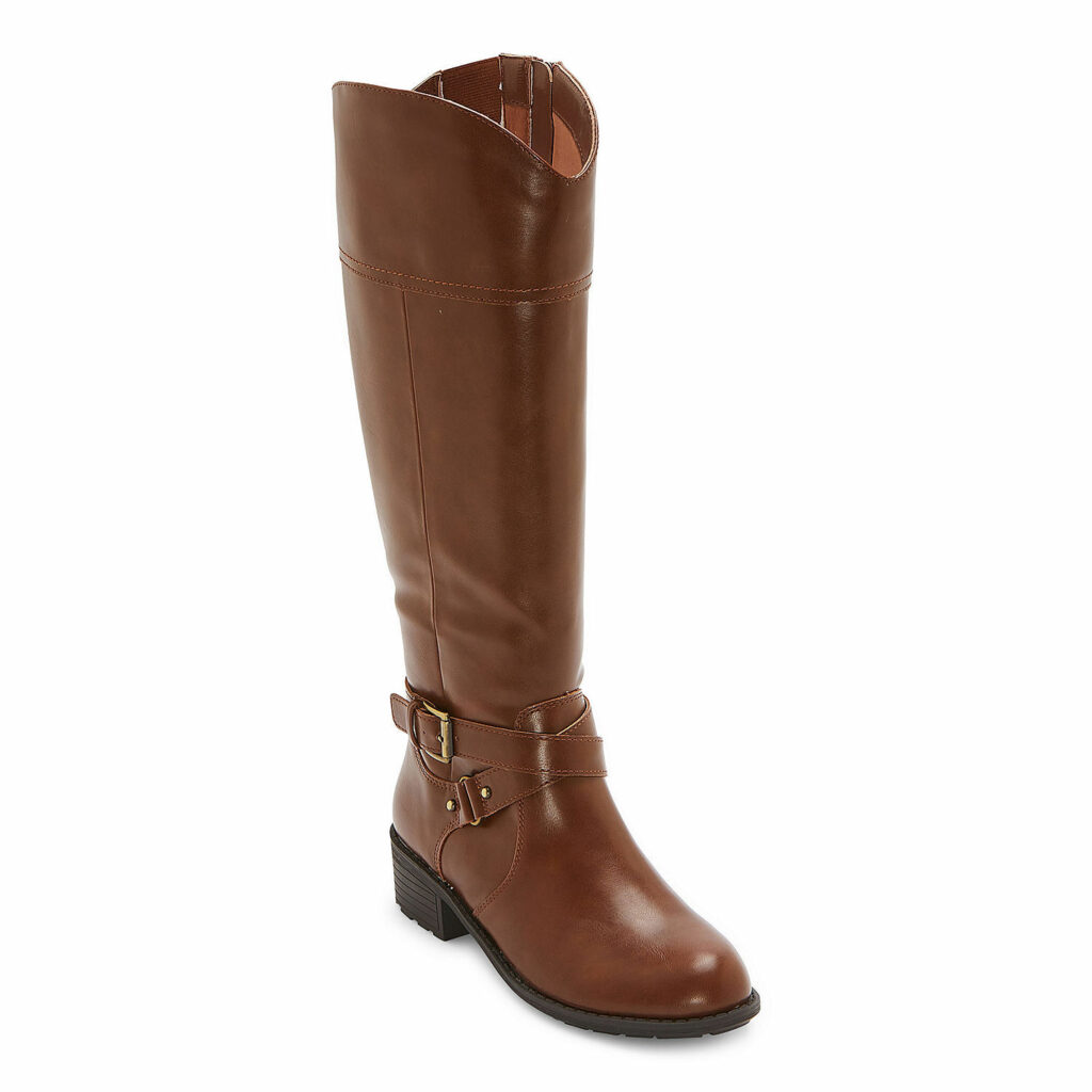 Dempsy Stacked Heel Riding Boots
