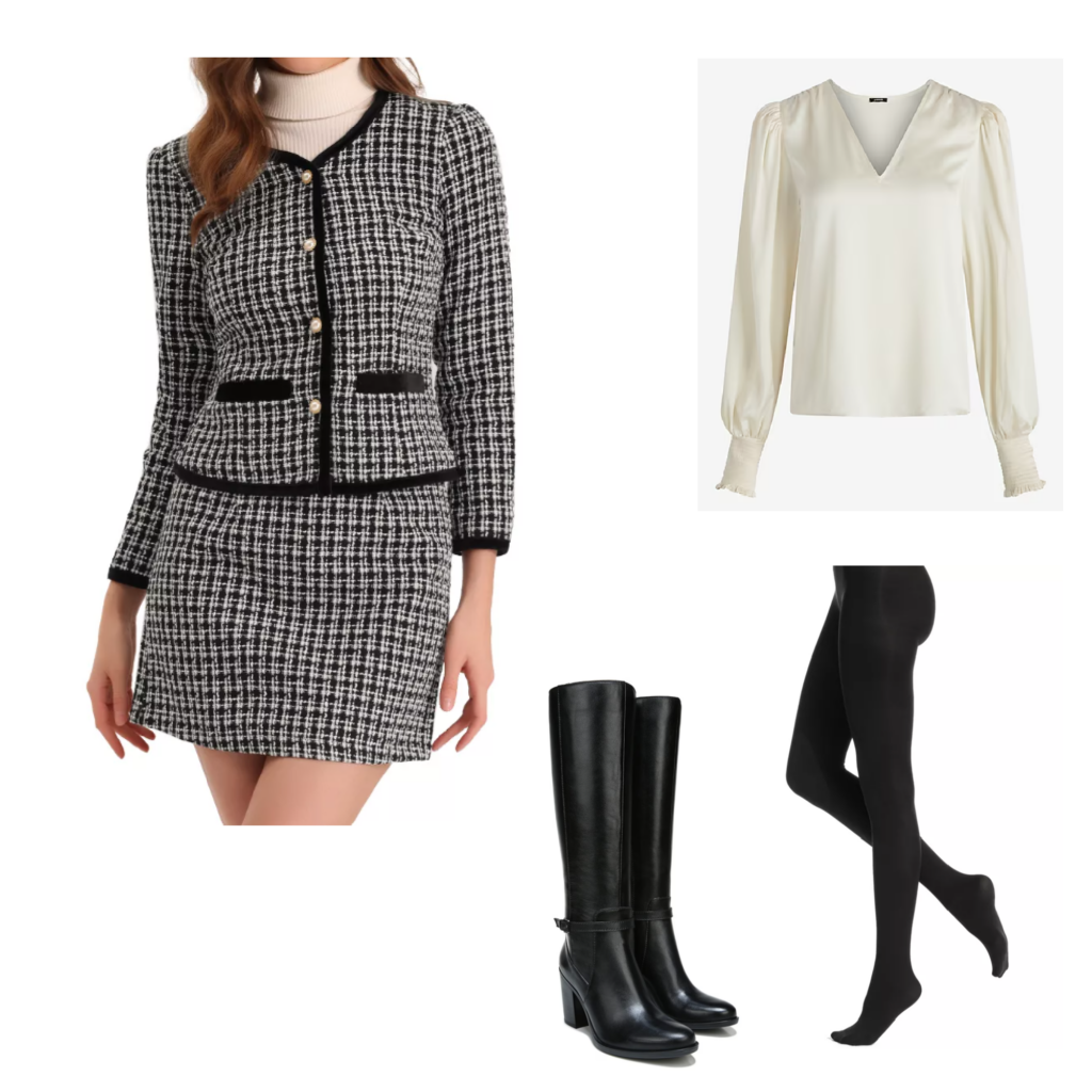 Outfit #4: Matching skirt and blazer set