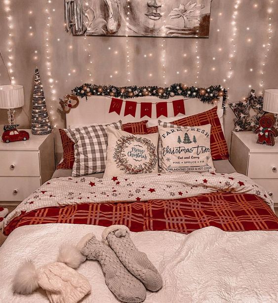 Christmas bedroom lighting