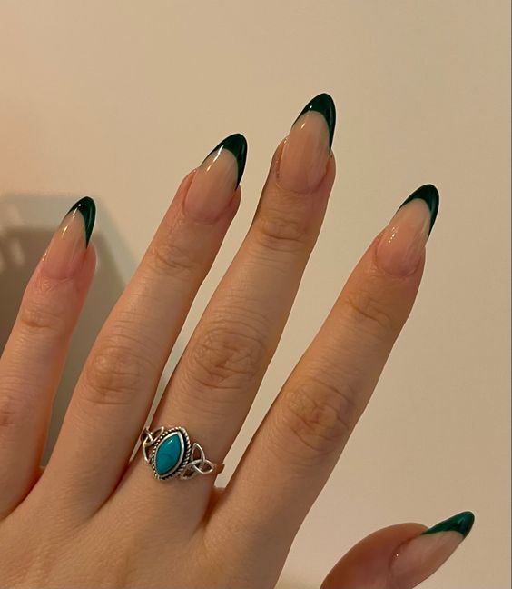 Green french tips