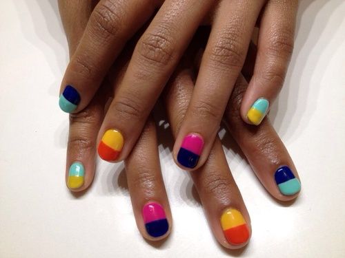 Two-tone nails