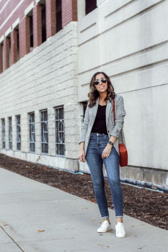 Jeans and blazer