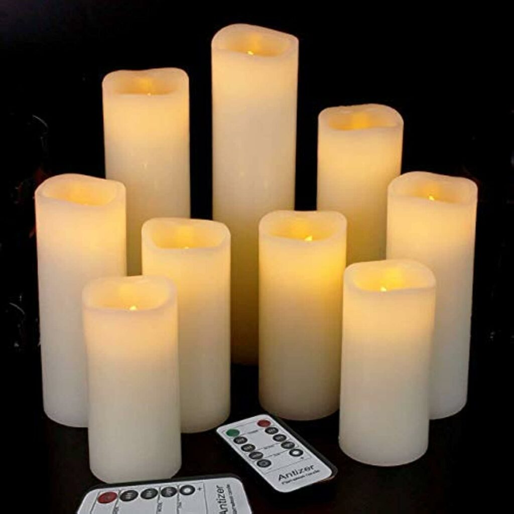 Flameless LED Candles Pack of 9