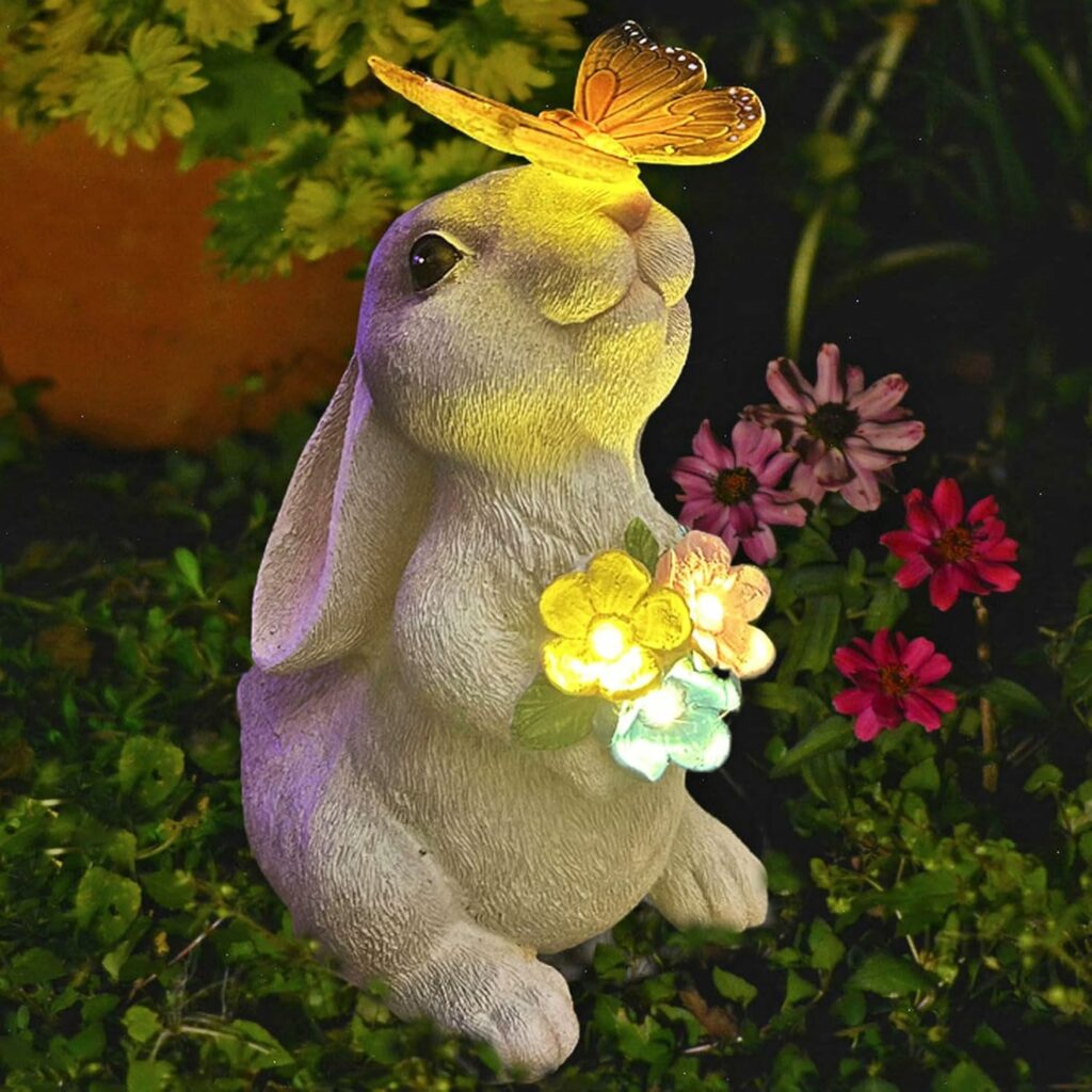 Solar Garden Statues Outdoor Decor