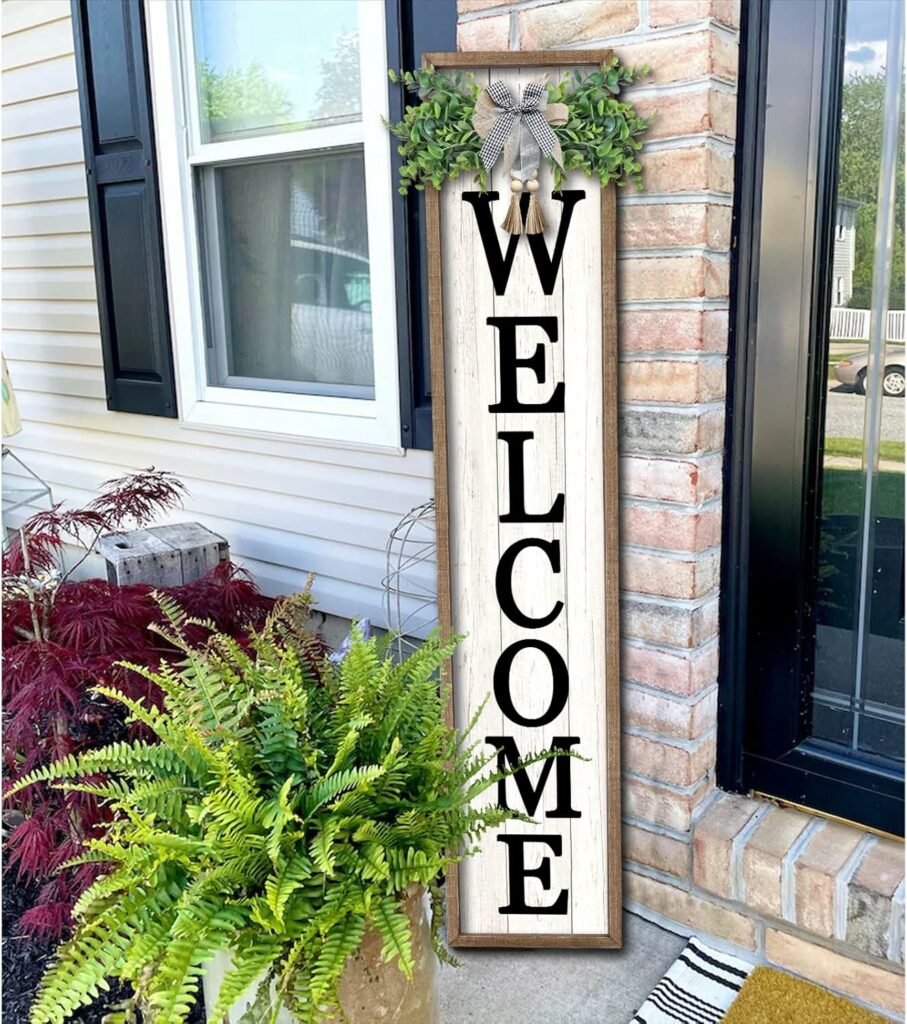 Welcome Sign for Front Porch
