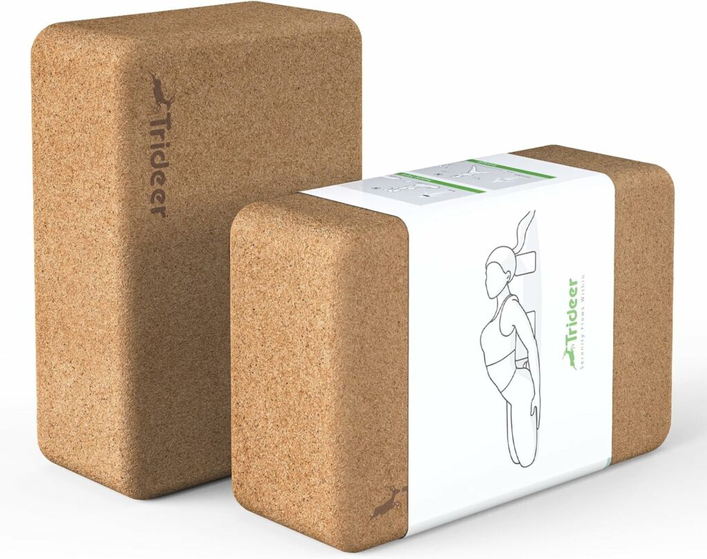 Trideer Cork Yoga Blocks