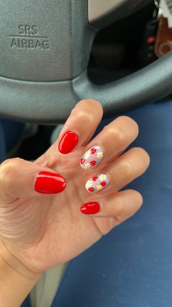 Strawberry nails