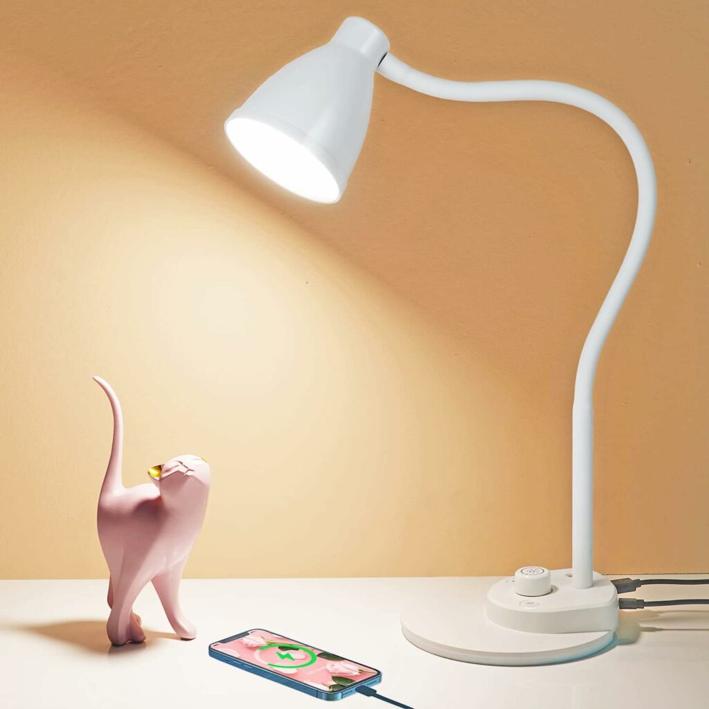 BOHON LED Desk Lamp with USB Charging Port