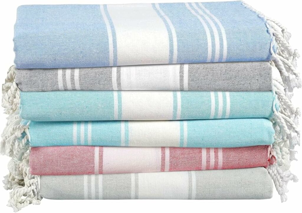 LANE LINEN 6-Pack Oversized Beach Towels