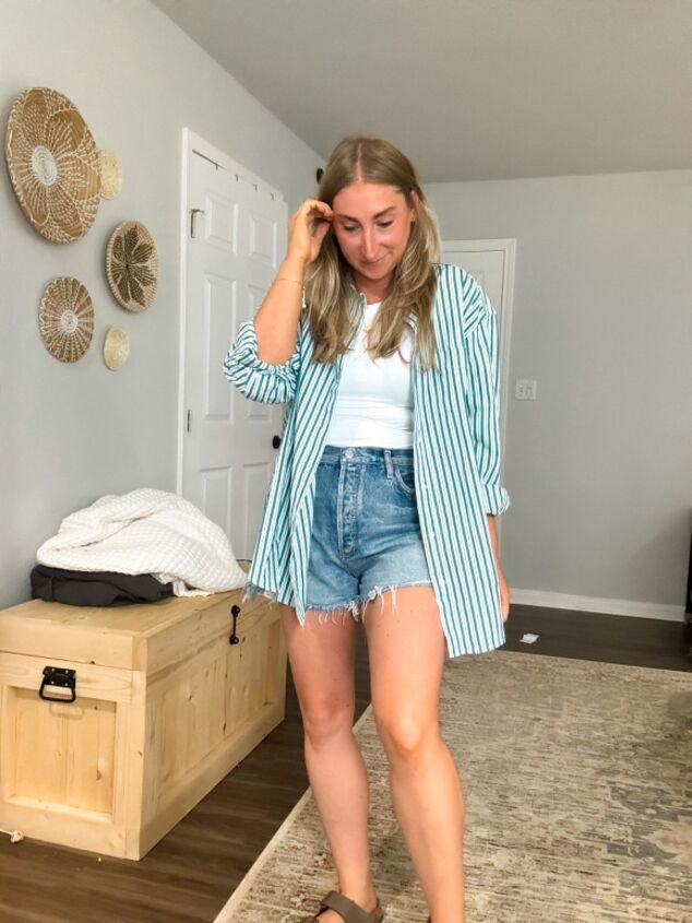 Button Up and Shorts
