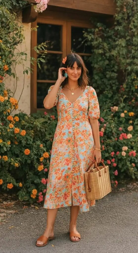 Floral Midi Dress