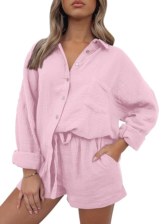 AUTOMET 2 Piece Oversized Shirt And Shorts