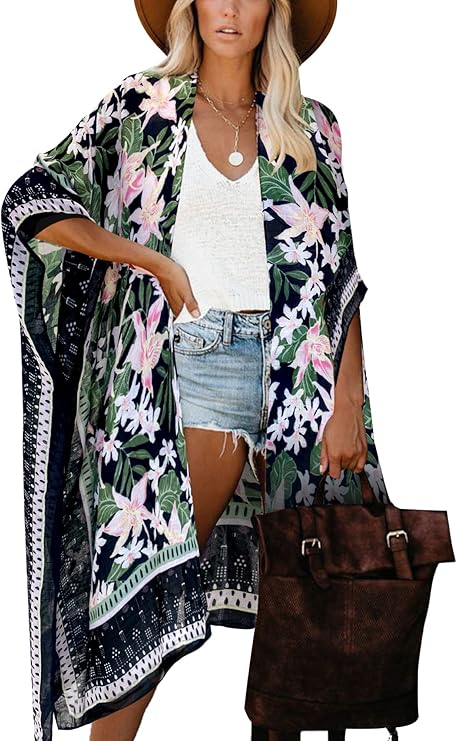 Moss Rose Women's Beach Kimono