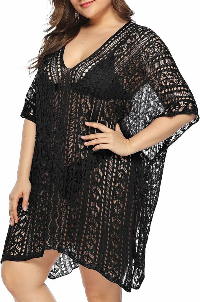 Plus Size Crochet Bathing Suit Cover Up