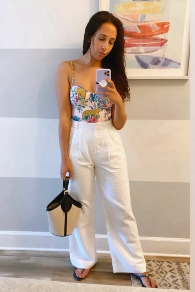 One-Piece and Linen Pants