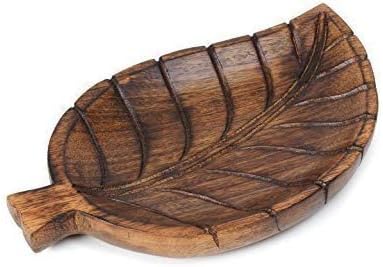 Wooden Leaf Design Tray