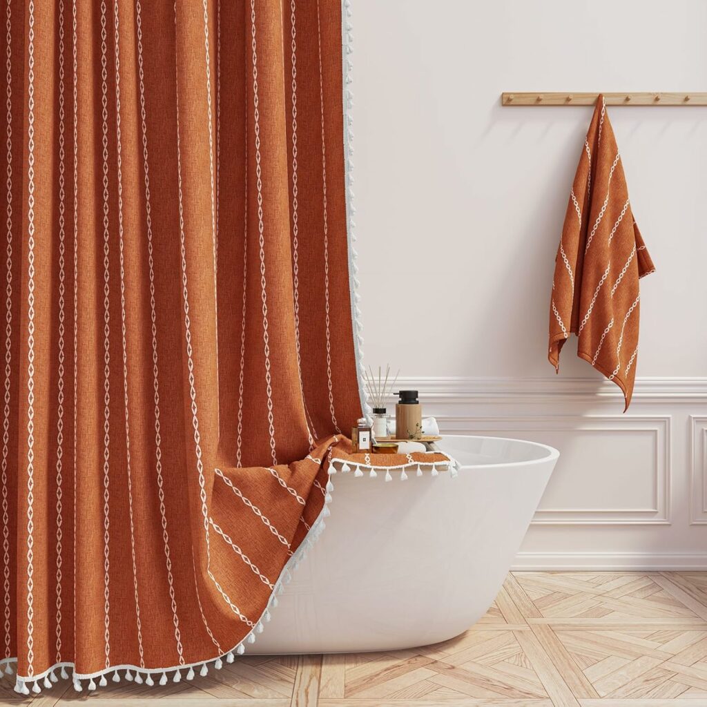 Boho Farmhouse Shower Curtain