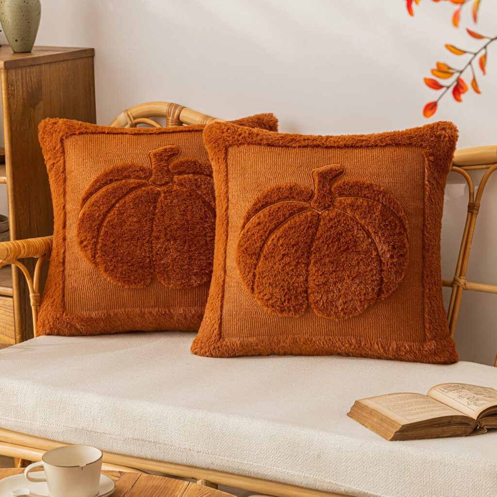 Pumpkin Fall Throw Pillow Covers