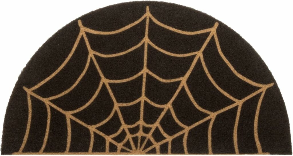 Spider Web Dark Coir Doormat