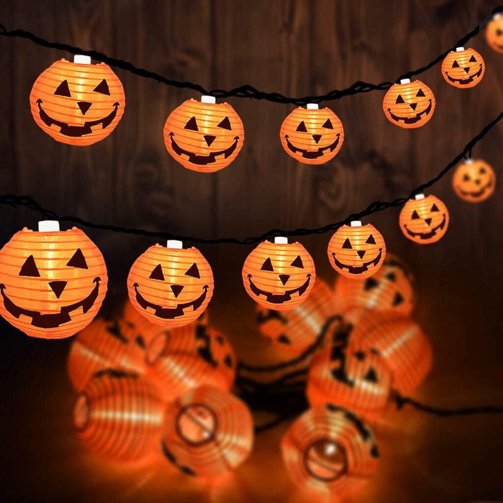8.5FT Halloween Jack-O'-Lantern String Lights