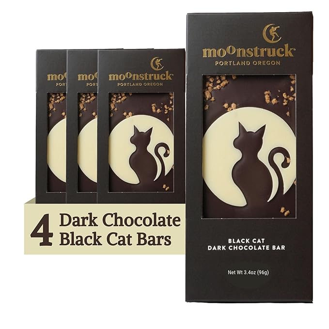 Moonstruck Black Cat Dark Chocolate Bar