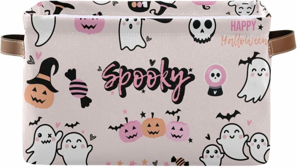 Cartoon Ghost Durable Storage Bin
