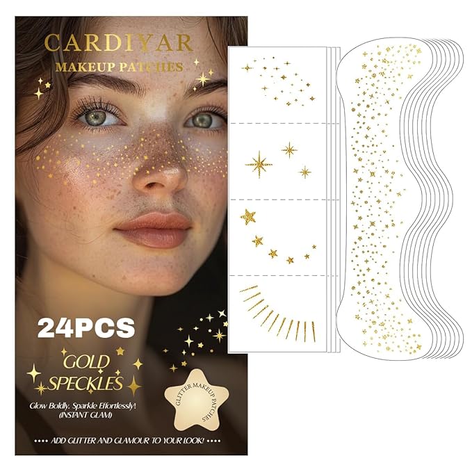 Glitter Freckles Face Tattoo
