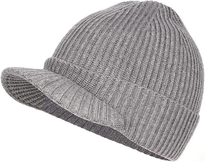 Zylioo Ribbed Knit Cuffed Winter Hat