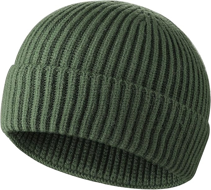 ROYBENS Knit Cuff Short Fisherman Beanie