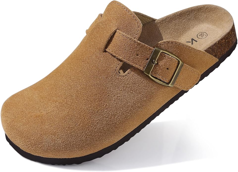 KIDMI Genuine Suede Clogs