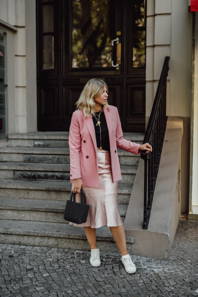 Skirt and Oversized Blazer
