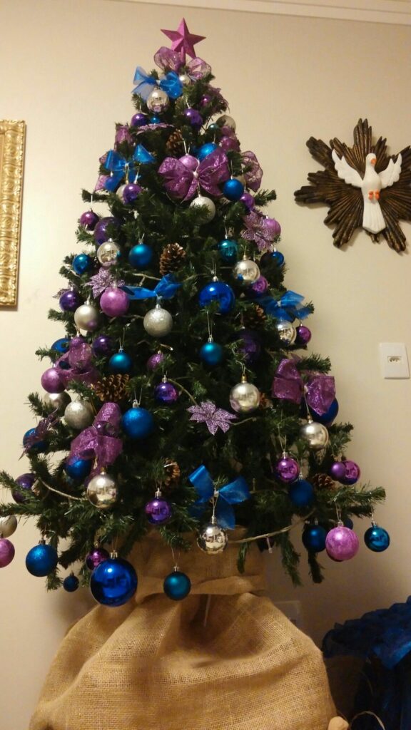 Purple and Blue