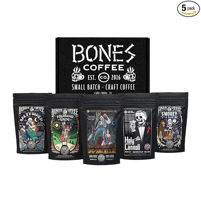 Bones Coffee Company Favorite Flavors Sample Pack