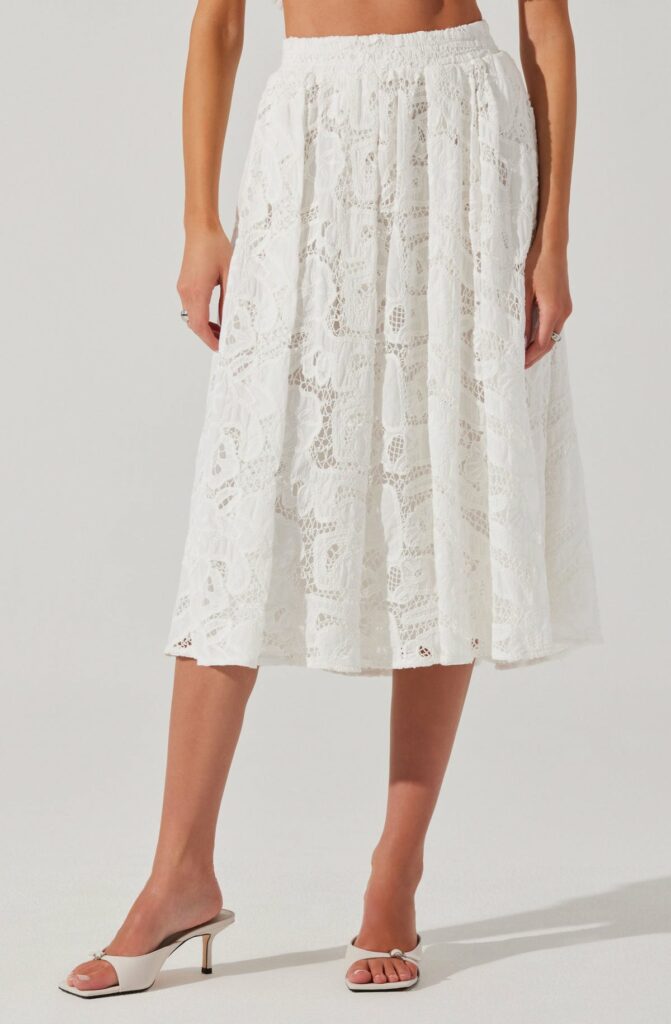 Ceren Crochet Lace Skirt
