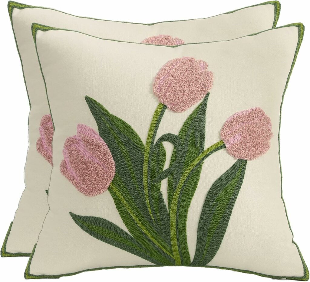 Embroidered Pillow Covers
