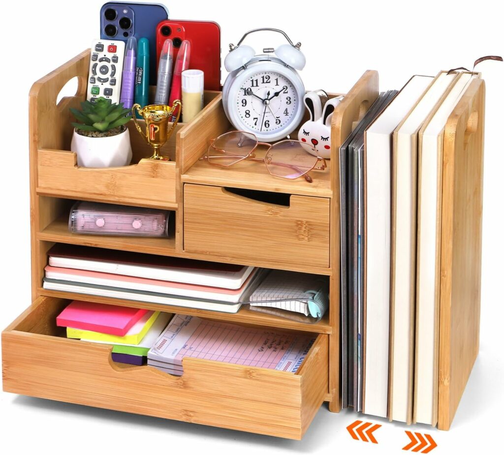 Bamboo Desk Organizer