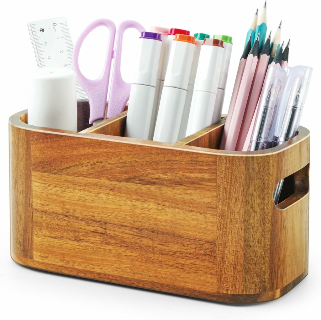 Acacia Pencil Pen Holder