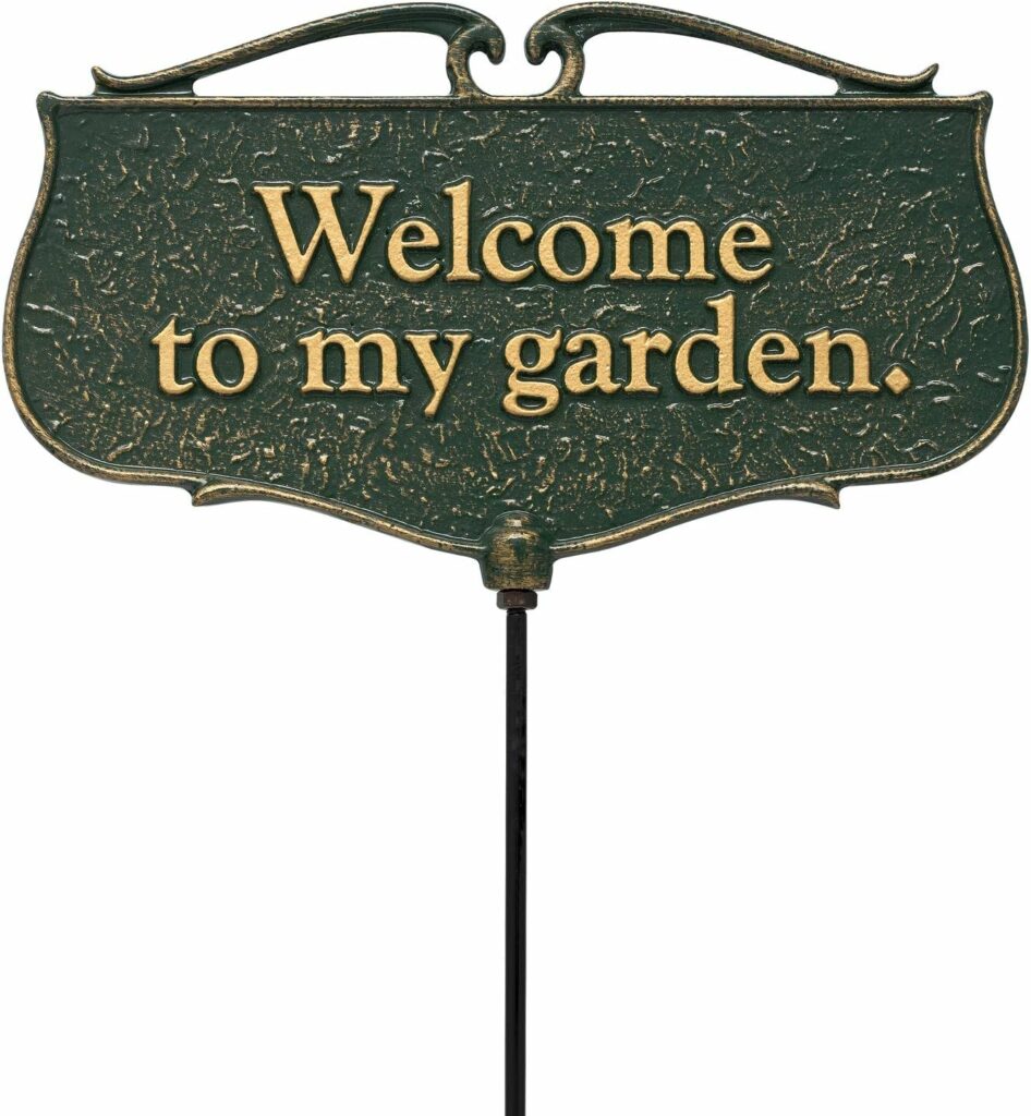 Welcome to My Garden Decorative Sign