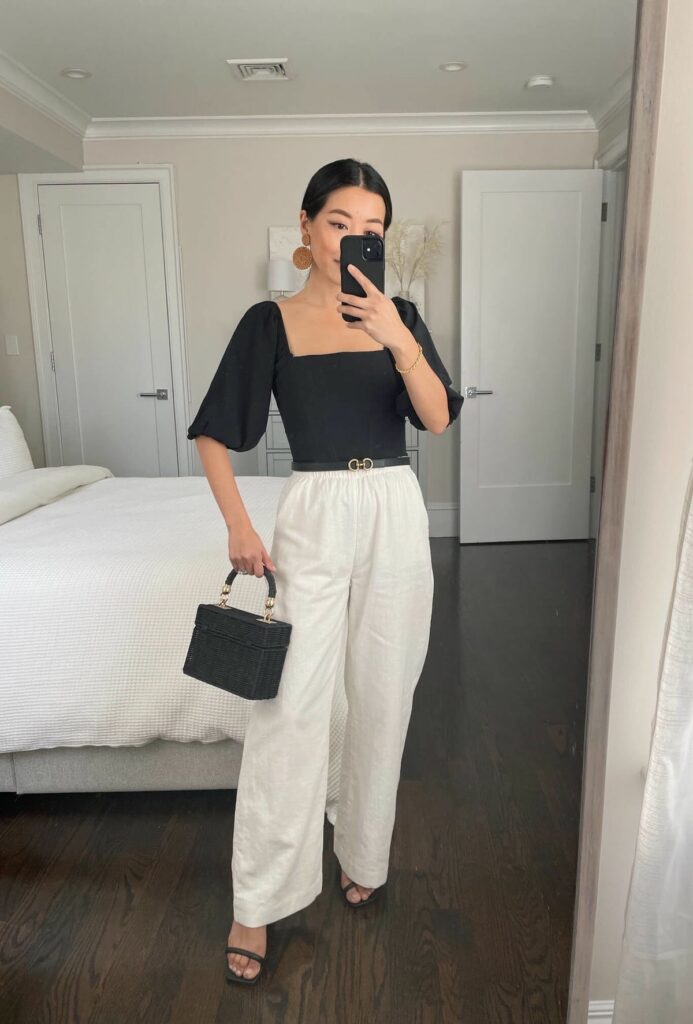 Blouse and Linen Pants