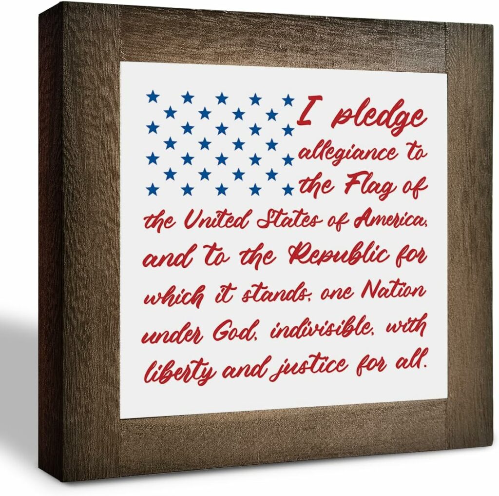 Pledge of Allegiance Plaque