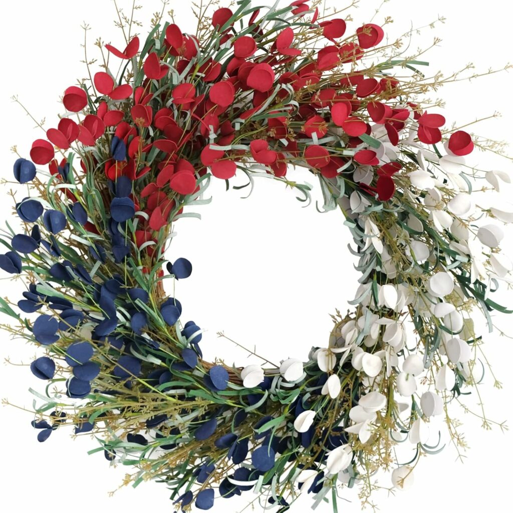 American Flag Floral Wreath