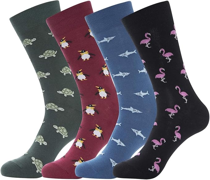 Kony Men's Cotton Dress Crew Socks